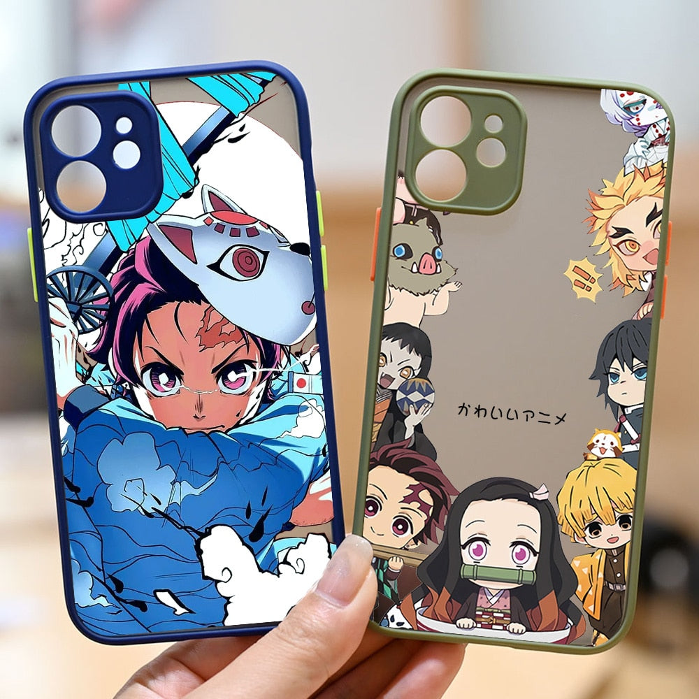 Cute Kawaii Anime Girl Phone Case For iPhone 7 8 Plus X XS XR 11 12 Mini  Pro Max