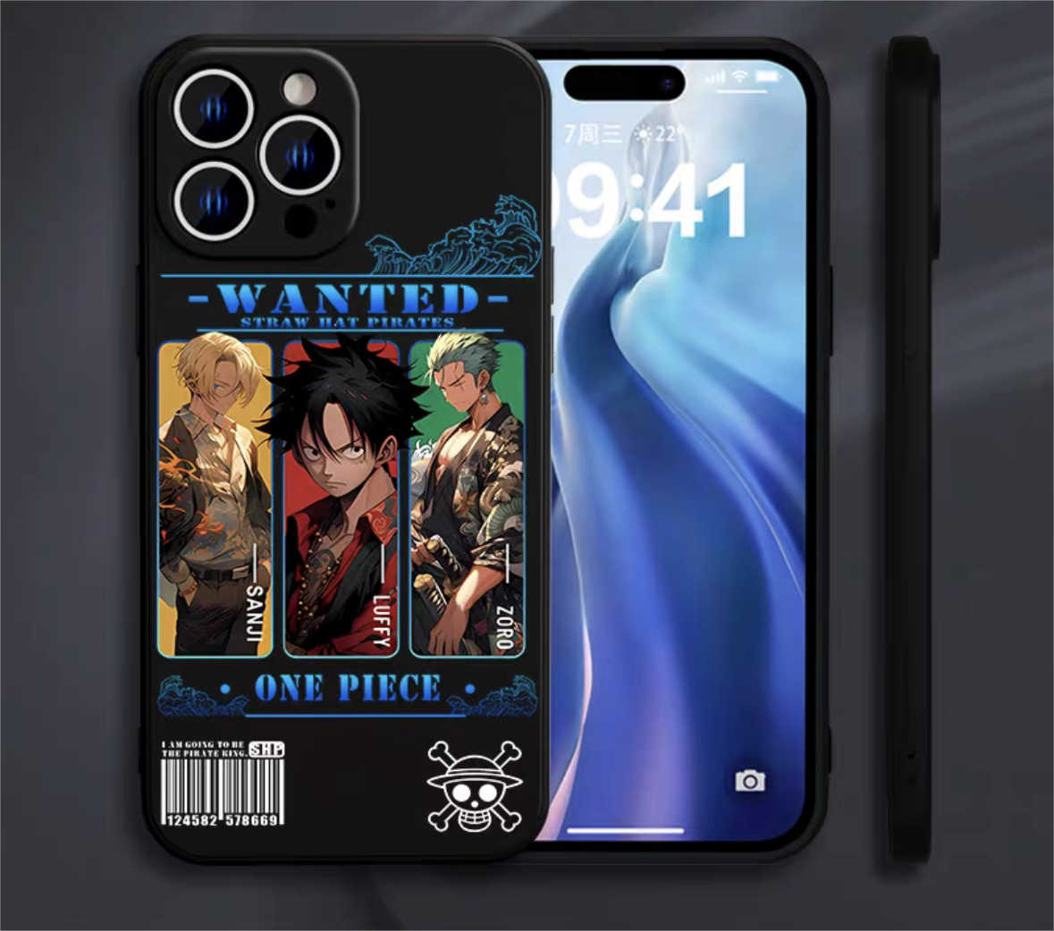 One Piece Luffy/Solon/Sanji The latest silicone anti-fall mobile phone case Apple mobile phone full range