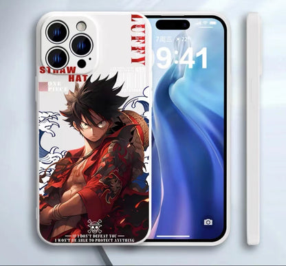 One Piece Luffy/Solon/Sanji The latest silicone anti-fall mobile phone case Apple mobile phone full range