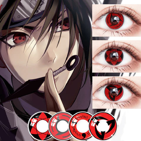 Overseas super popular Naruto Sharingan color contact lenses