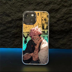 Spell back battle Nuo gradually changing color laser dazzling mobile phone protective case - Animehouse