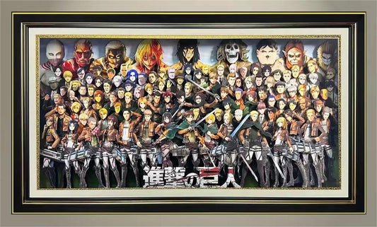 Attack giant important people group photo animation ultra clear 3D decorative painting