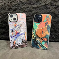 ONE PIECE (Luffy/Zoro) The full range of cool fall protection cases for iphones - Animehouse