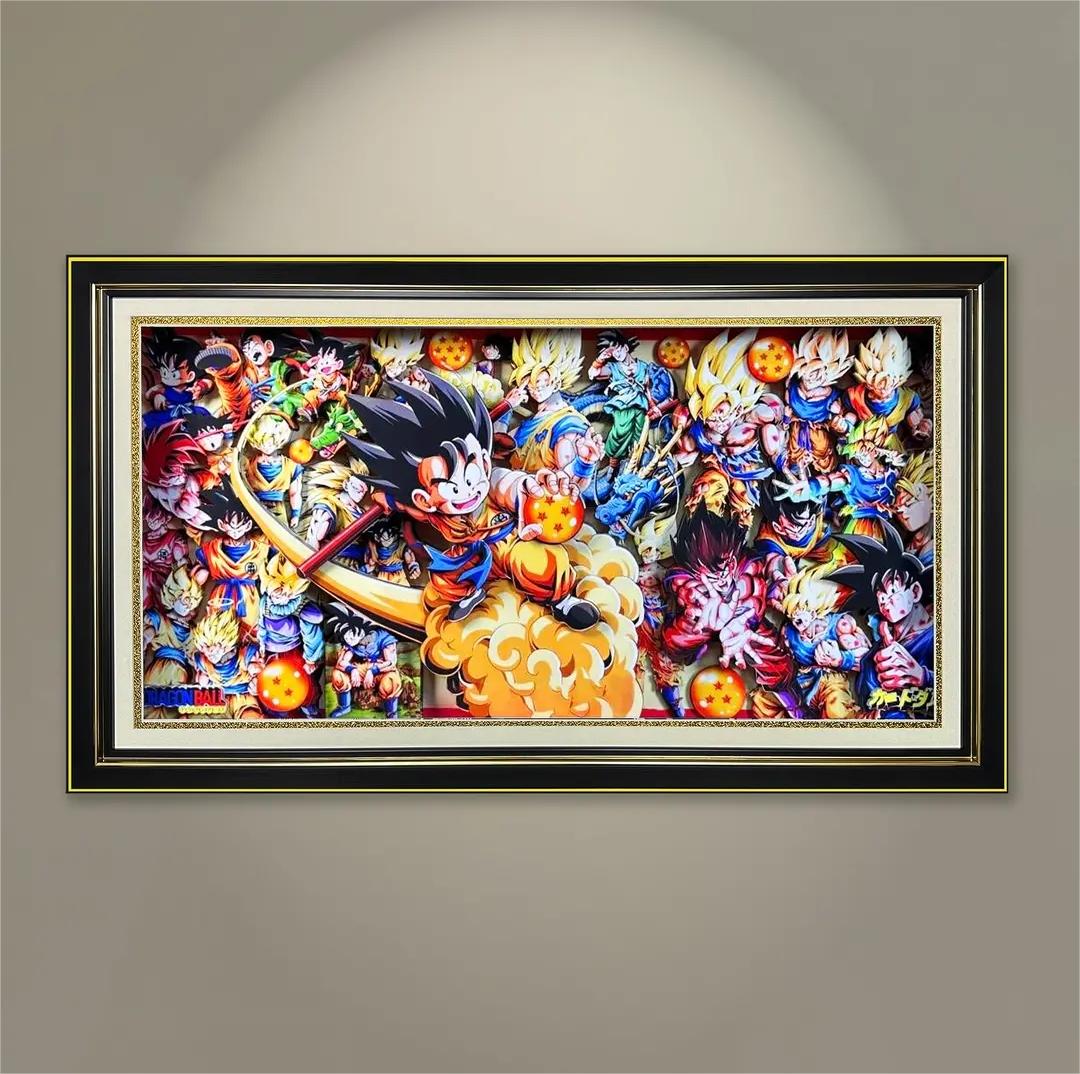 Seven Dragon Ball Sun Wukong Form Collection 3D Decorative Painting - Animehouse