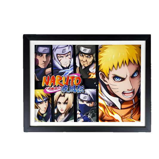 3D decorative painting of Naruto's head portrait around Naruto