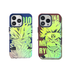 Jujutsu Kaisen GOJO and Sukuna Laser plating Phone Case for - Animehouse