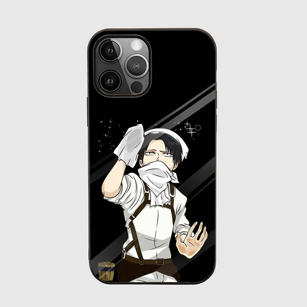Anime Attack on Titan black Phone Case for iPhone 14 11 12 13 mini pro XS MAX 8 7 6 6S 5s Plus X SE XR 2020