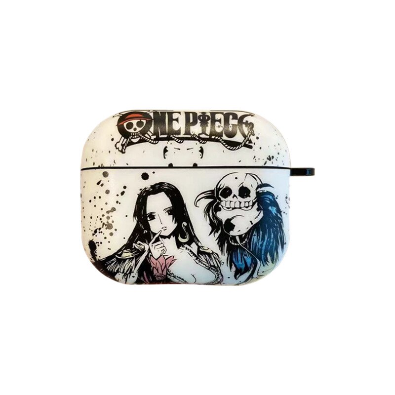 Anime Cartoon One Piece Bluetooth Earphone Case For Apple AirPods 1 2 3 Pro Headphone Headset Wireless Protection Cover Funda