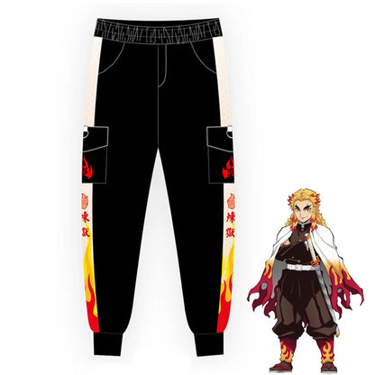 Anime Demon Slayer Joggers Pants Kimetsu No Yaiba Zenitsu Tanjirou Kamado Nezuko Cosplay Women/Men Casual Sweatpants Trousers