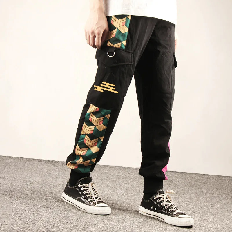 Anime Demon Slayer Joggers Pants Kimetsu No Yaiba Zenitsu Tanjirou Kamado Nezuko Cosplay Women/Men Casual Sweatpants Trousers