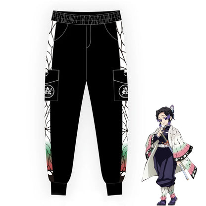 Anime Demon Slayer Joggers Pants Kimetsu No Yaiba Zenitsu Tanjirou Kamado Nezuko Cosplay Women/Men Casual Sweatpants Trousers