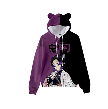 Anime Demon Slayer Men's Women's Hoodies 3D Print Plus Size Pullover Hooded Sweatshirts Streetwear Tops Clothing