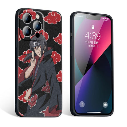 Anime Itachi Uchiha Phone Case For Apple iPhone 14 13 12 Mini 11 Pro XR X XS MAX 6S 7 8 Plus SE 2020 2022 5S Black Cover