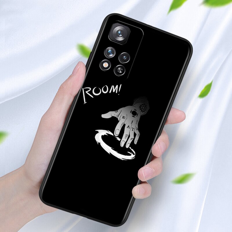 Anime Japanese One Piece Phone Case For Xiaomi Redmi Note 12 12S Turbo 11 11T 11S 10 10S 9 8 8T 7 Plus 5G Black Phone Case Cover