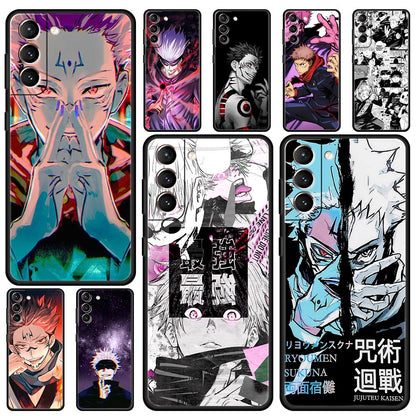 Anime Jujutsu Kaisen Case For Samsung Galaxy S20 FE S21 S22 Ultra 5G S8 S9 S10 Plus S10e S7 Edge Silicone Soft Phone Funda Cover