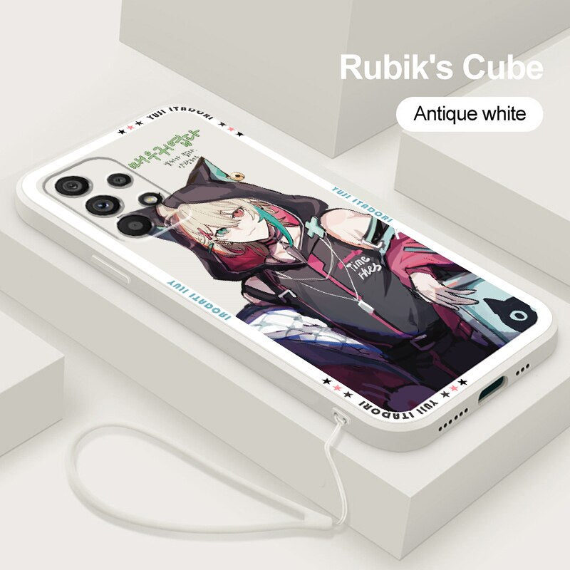 Anime Jujutsu Kaisen Japan Phone Case For Samsung A73 A53 A52 A33 A32 A23 A22 A71 A51 A21S A03S A50 A30 5G Liquid Rope Funda