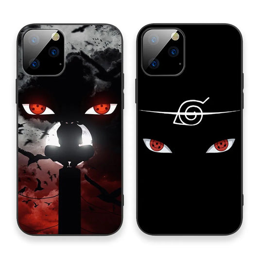 Anime Naruto Phone Case for IPhone 11 12 13 Pro Max 6s 7 8 Plus XS XR Cartoons Uchiha Itachi Phone Cover Back Shell Toys Gifts
