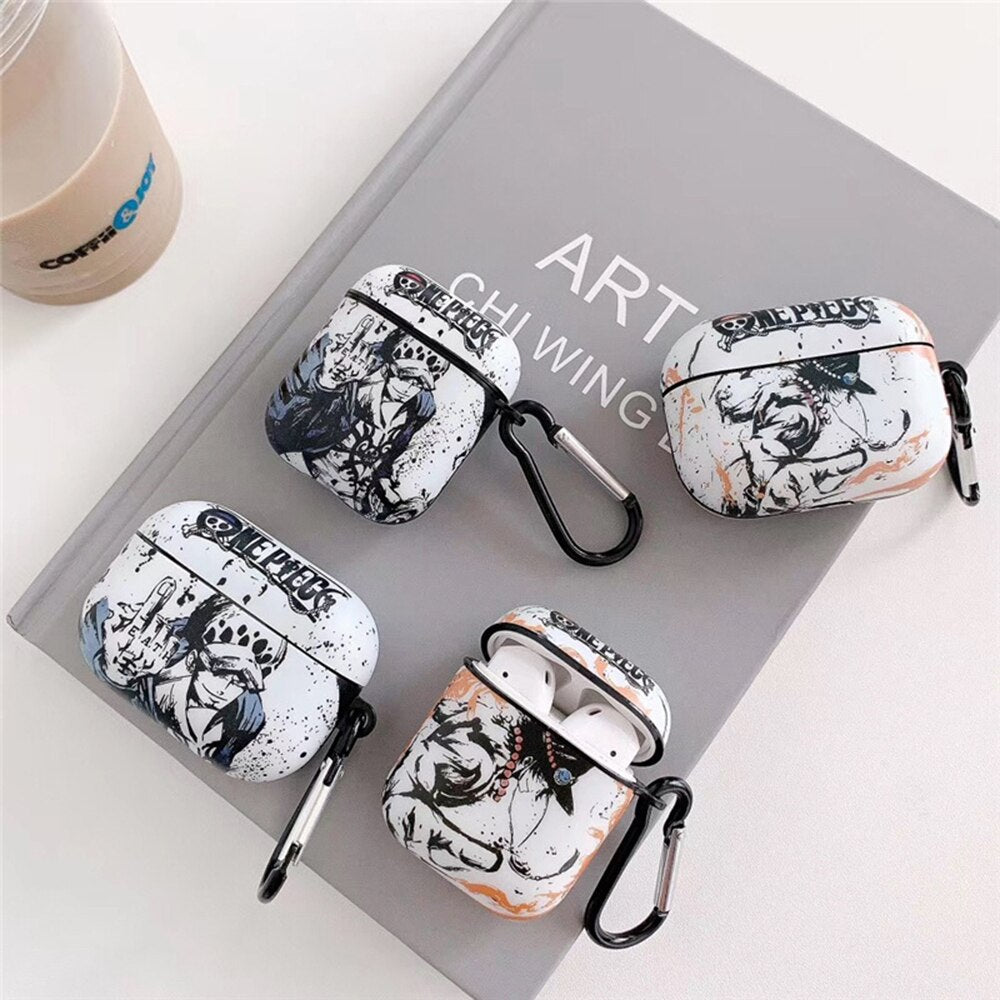 Anime One Piece Earphone Case Cover for Apple AirPods 3 2 1 Pro  Headphone Headset Protective Shell Wireless Bluetooth Toys Gift - Animehouse