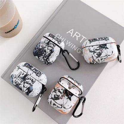Anime One Piece Earphone Case Cover for Apple AirPods 3 2 1 Pro  Headphone Headset Protective Shell Wireless Bluetooth Toys Gift