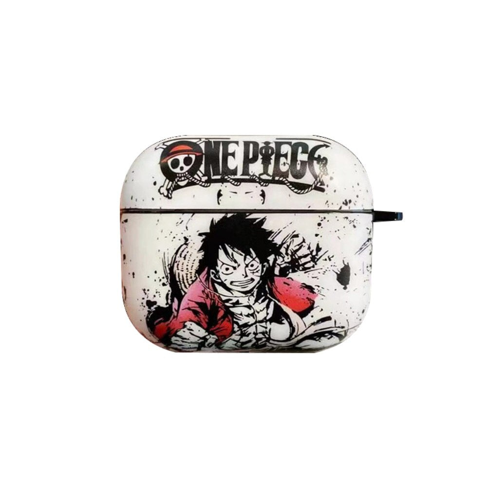 Anime One Piece Earphone Case Cover for Apple AirPods 3 2 1 Pro  Headphone Headset Protective Shell Wireless Bluetooth Toys Gift - Animehouse