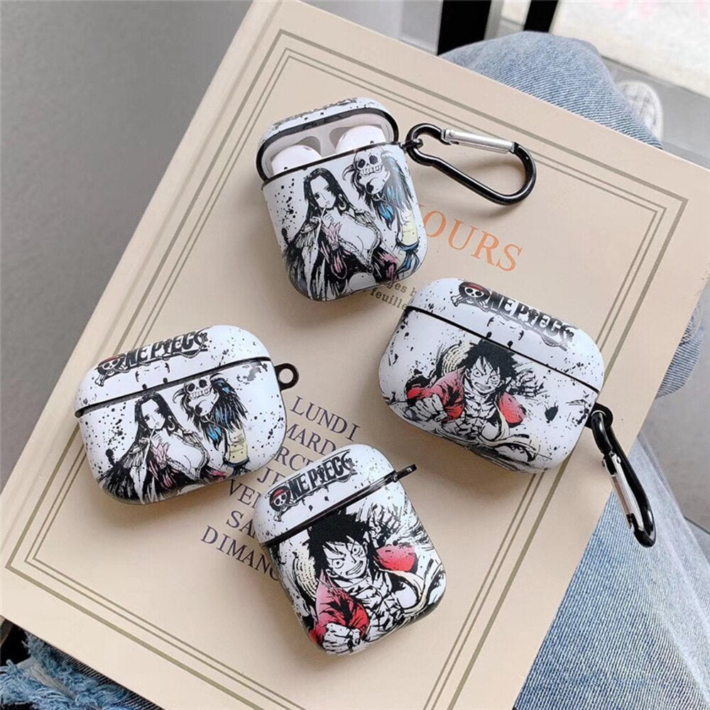 BONICI Protective Case for AirPods 1/2, Creative Anime ONE Piece Theme  Chinese Landscape Painting Style White Black Soft Silicone TPU Rubber Cover Earbud  Earphone Wireless Charging Case -Pattern 5 : Amazon.in: Electronics
