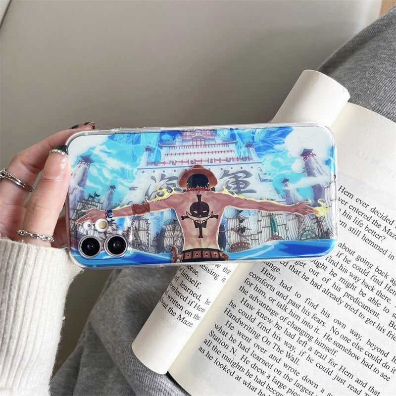 Anime One Piece roronoa zoro dragon Ace Cartoon transparent Phone