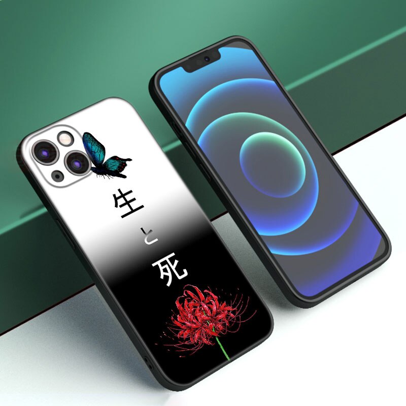 Anime Tokyo Ghoul Phone Case For Apple iPhone 12 13 Mini 11 14 Pro XS Max 6S 6 7 8 Plus 5S X XR SE 2020 2022 Soft Black Cover