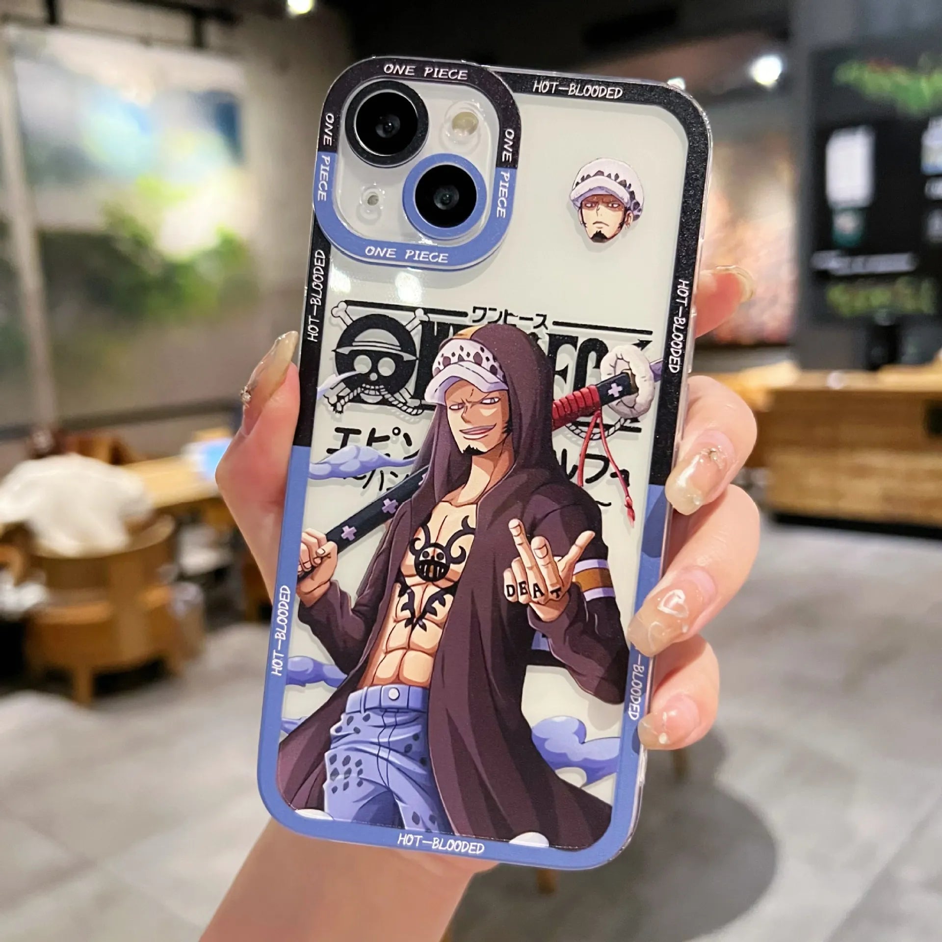 Fashion Anime OnePiece Phone Case For iPhone 15 14 13 12 11 Pro XS MAX 7 XR X 8 6 Plus Clear Cover Fundas - Animehouse