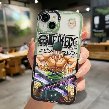 Fashion Anime OnePiece Phone Case For iPhone 14 13 12 11 Pro XS MAX 7 XR X 8 6 Plus Clear Cover Fundas
