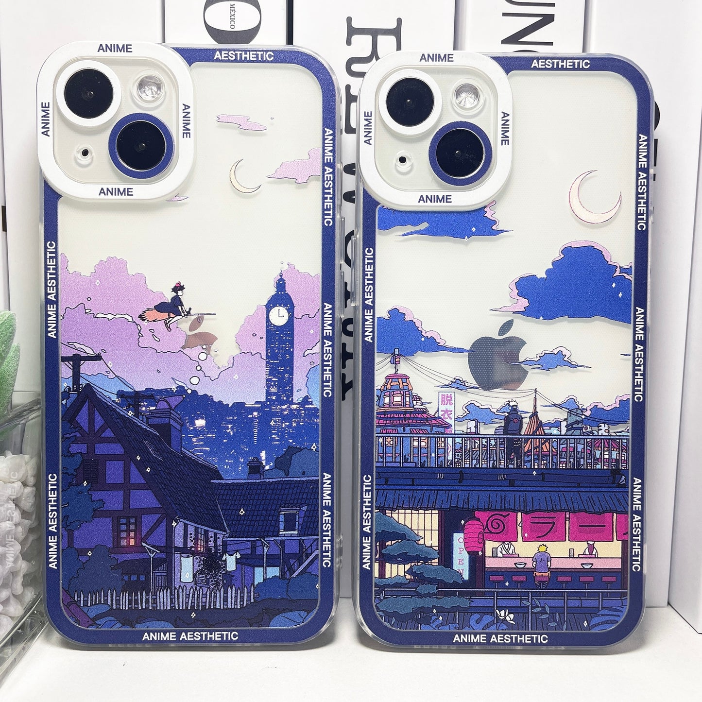 HD Printing Cute Japanese Anime Aesthetic Phone Case For iPhone 14 13 12 11 Pro Max Mini XS X XR SE 7 8 Plus Clear Soft Cover