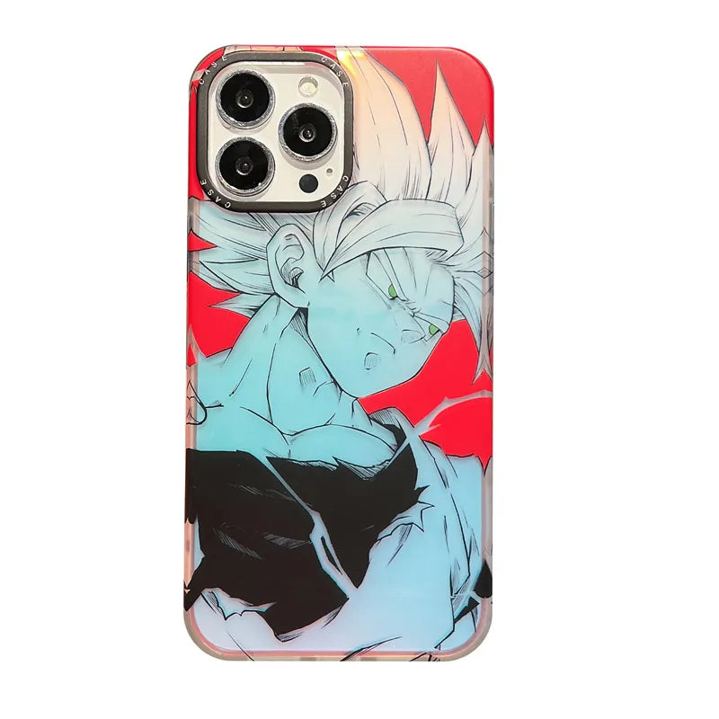 Japan Anime Inuyasha Sesshoumaru Case for iphone 11 12 13 14 pro max 14pro 14plus Bling Laser Soft Phonecase Funda