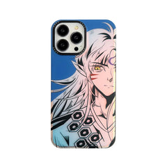 Japan Anime Inuyasha Sesshoumaru Case for iphone 11 12 13 14 pro max 14pro 14plus Bling Laser Soft Phonecase Funda