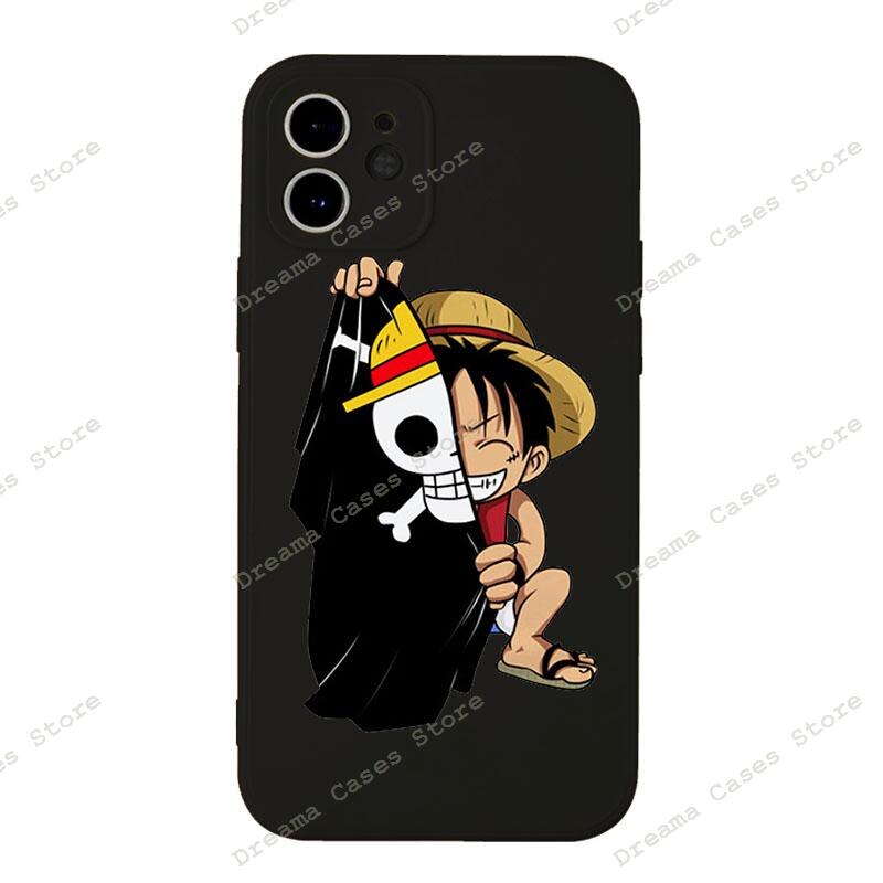 Japanese Classic Anime Phone Case for Iphone 11 12 13 14 15 11 Pro XS XR MAX 8 X SE XR One-Piece Candy Case - Animehouse