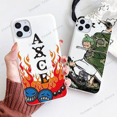 Japanese Classic Anime Phone Case for Iphone 11 12 13 14 15 11 Pro XS XR MAX 8 X SE XR One-Piece Candy Case - Animehouse