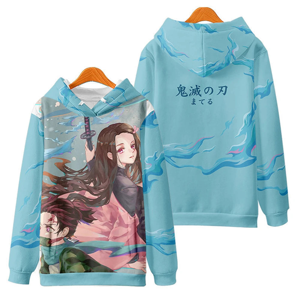 Kids Hoodies Popular Anime 3D Print Sweatshirts Boy Girl Unisex Hooded Sweatshirts Kids Fashion Pullovers Spring Fall Clothing