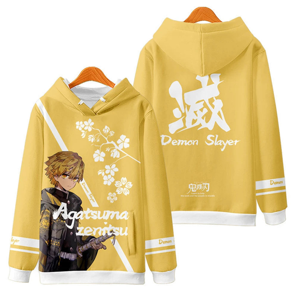 Kids Hoodies Popular Anime 3D Print Sweatshirts Boy Girl Unisex Hooded Sweatshirts Kids Fashion Pullovers Spring Fall Clothing