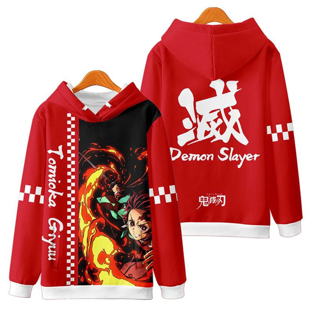 Kids Hoodies Popular Anime 3D Print Sweatshirts Boy Girl Unisex Hooded Sweatshirts Kids Fashion Pullovers Spring Fall Clothing