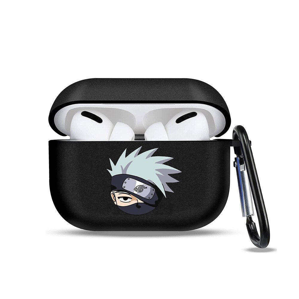 Naruto Anime Soft Earphone Case for Apple Airpods 1 2 3 Pro Cartoons Akatsuki Itachi Bluetooth Headphone Protective Cover Gifts