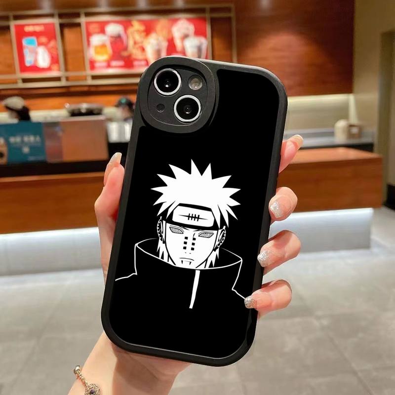 Narutos Kakashies Sasukes Obitos Phone Case For iPhone 14 Plus 13 12 11 Pro Max Mini X XS XR Soft Silicone Black Cover