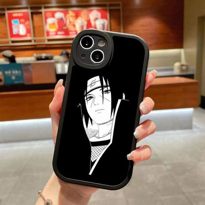 Narutos Kakashies Sasukes Obitos Phone Case For iPhone 14 Plus 13 12 11 Pro Max Mini X XS XR Soft Silicone Black Cover
