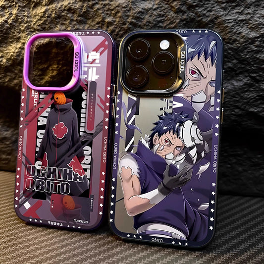 Uchiha Obito iPhone 16 Pro Max Case for iPhone 15, 14, 13 Pro, 12, 11, XR - New Naruto Anime Design for iPhone 7