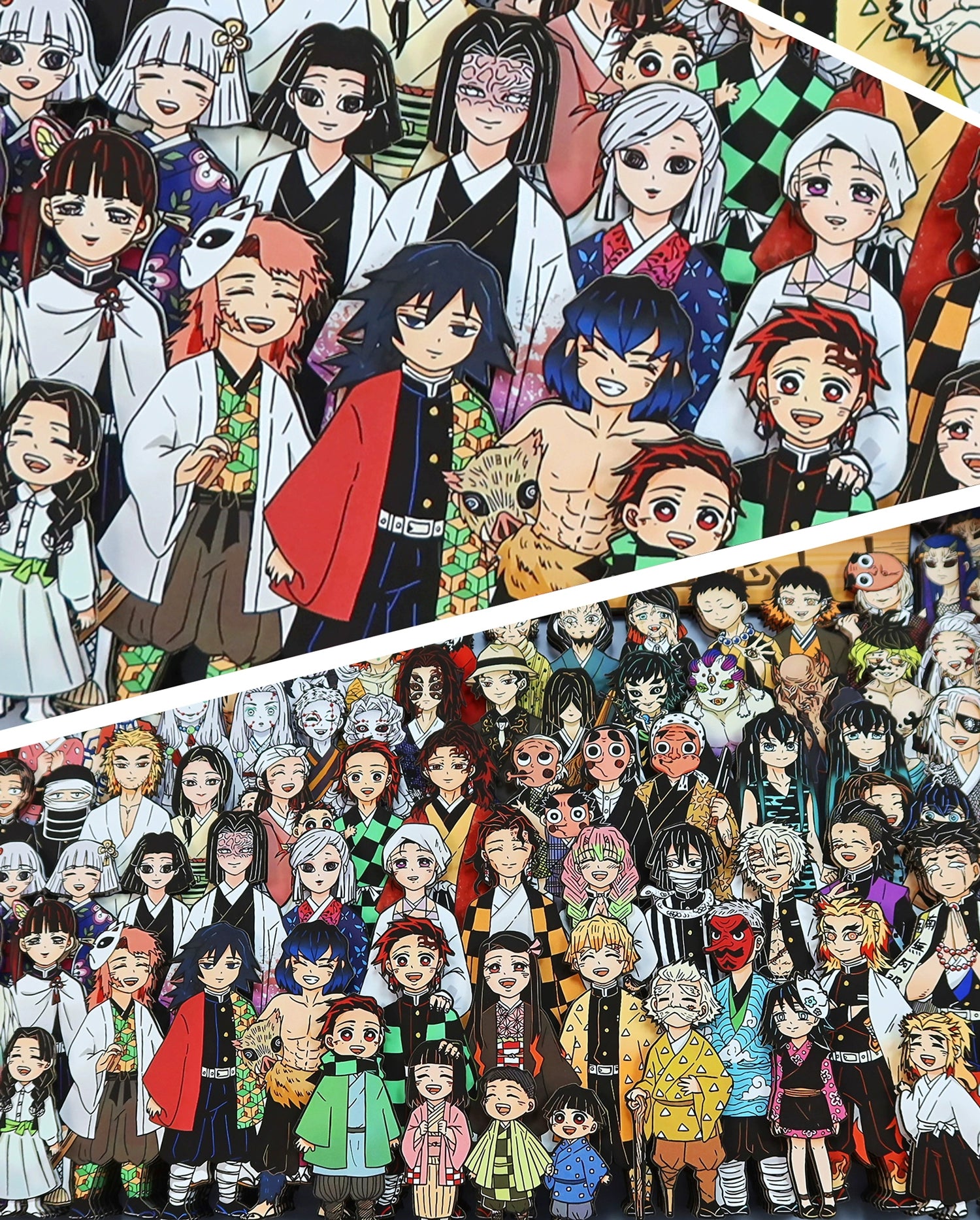 anime family portrait of 6