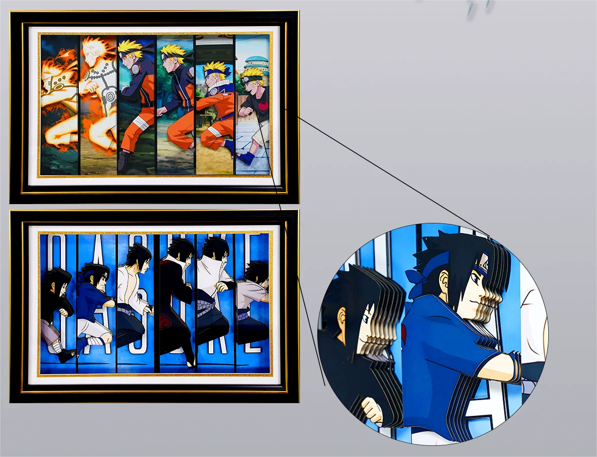 Naruto Naruto Sasuke Growth Road 3D Decorative Painting