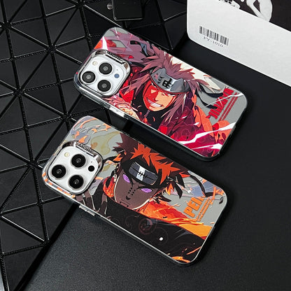 Naruto Pain & Jiraiya Phone Case for iPhone 15, 14 Pro, 13 Pro, 12 - Shockproof Anime Protective Cover for Apple Smartphones