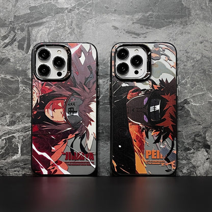 Naruto Pain & Jiraiya Phone Case for iPhone 15, 14 Pro, 13 Pro, 12 - Shockproof Anime Protective Cover for Apple Smartphones