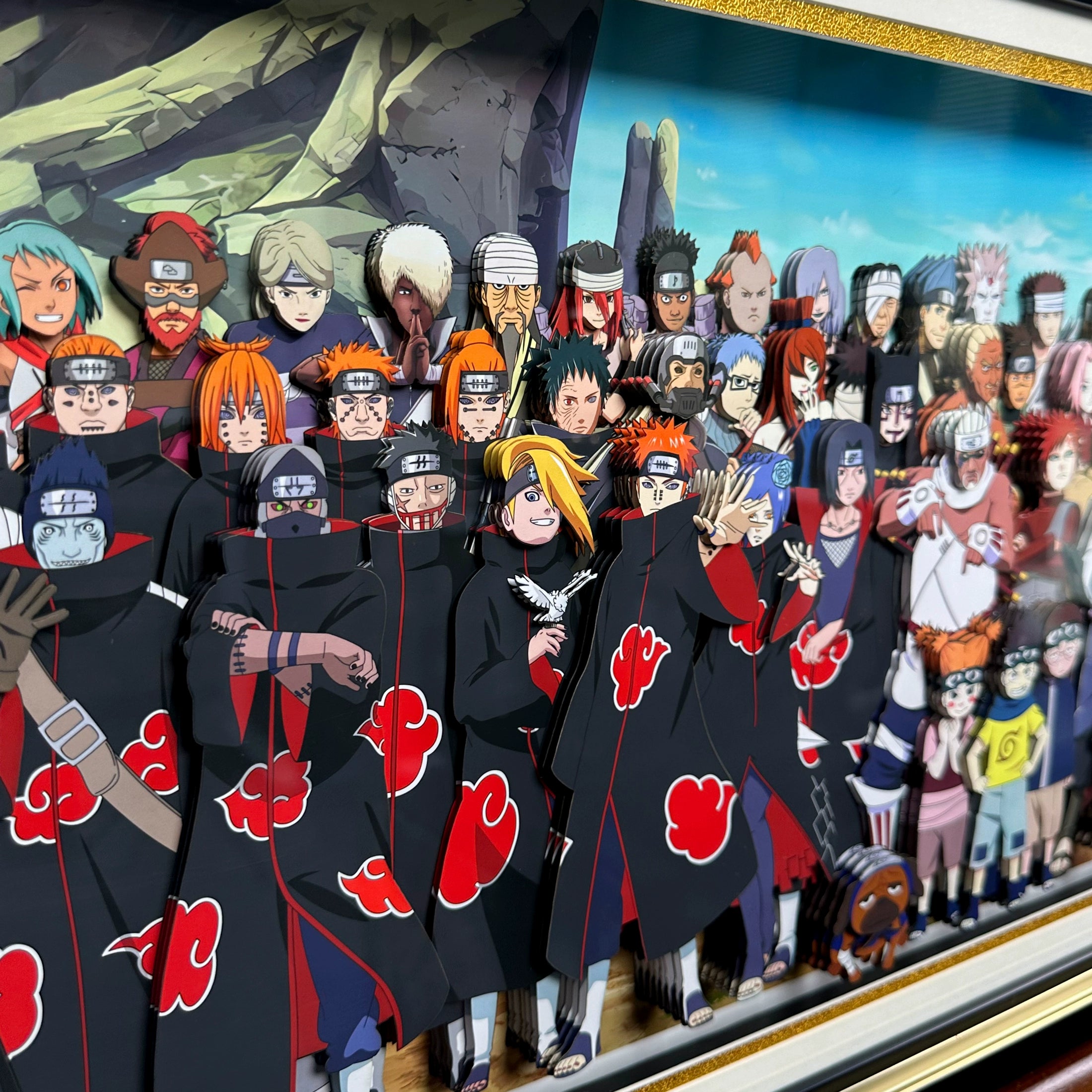 Naruto family portrait 3D decorative painting - Animehouse