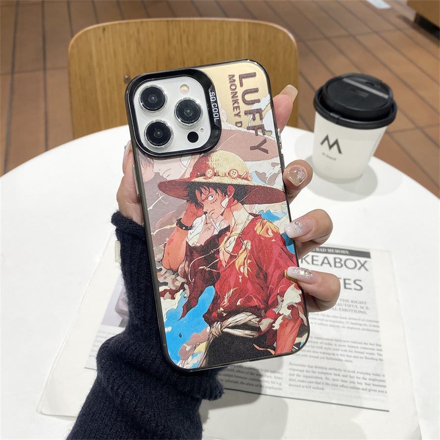 One Piece Luffy & Zoro Matte Phone Case for Samsung S24 Ultra, S23 Plus, S22 FE - Anime Series Protective Cover