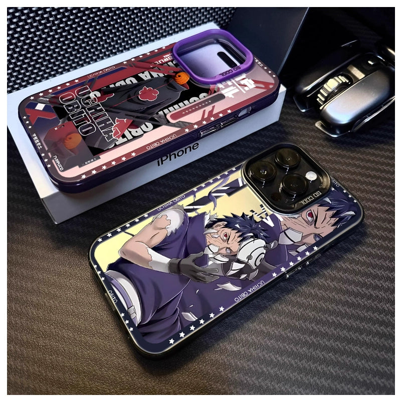 Uchiha Obito iPhone 16 Pro Max Case for iPhone 15, 14, 13 Pro, 12, 11, XR - New Naruto Anime Design for iPhone 7