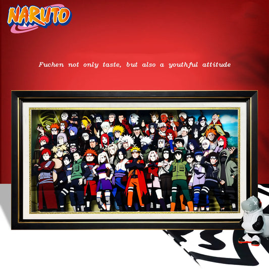 3D decorative painting for all members of Naruto