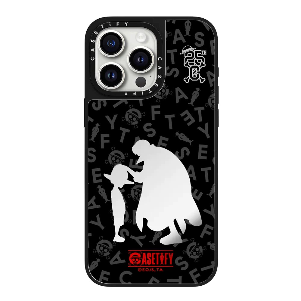 One Piece Magnetic Phone Case featuring Luffy's Bounty Poster for iPhone 15 Pro Max, 16 Pro, 12, and 13 – Cartoon Anime Shockproof Protective Cover